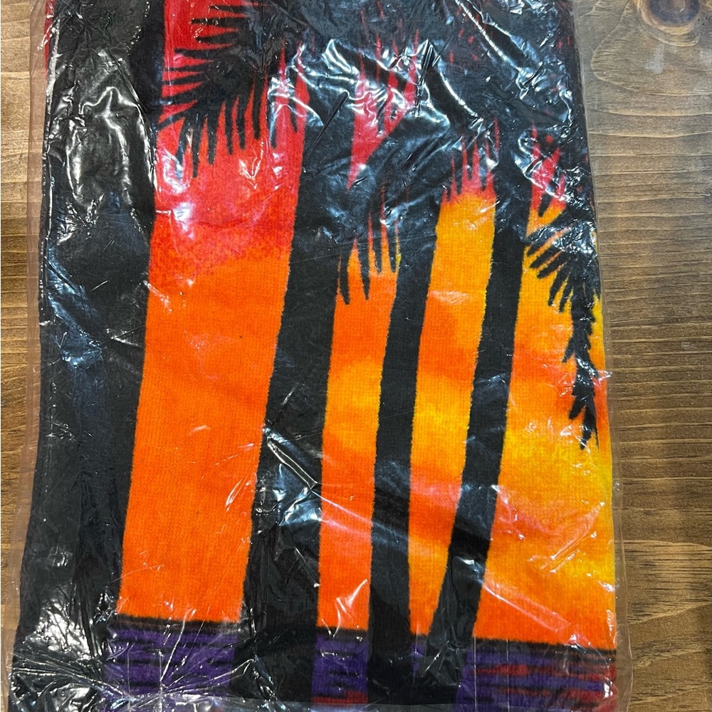 Vibrant Sunset Beach Towel - Picture 2 of 2